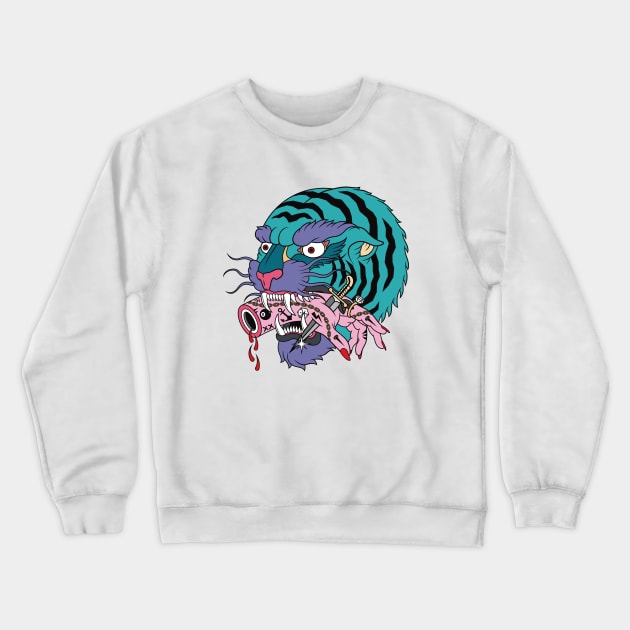 Tiger Crewneck Sweatshirt by Woah_Jonny